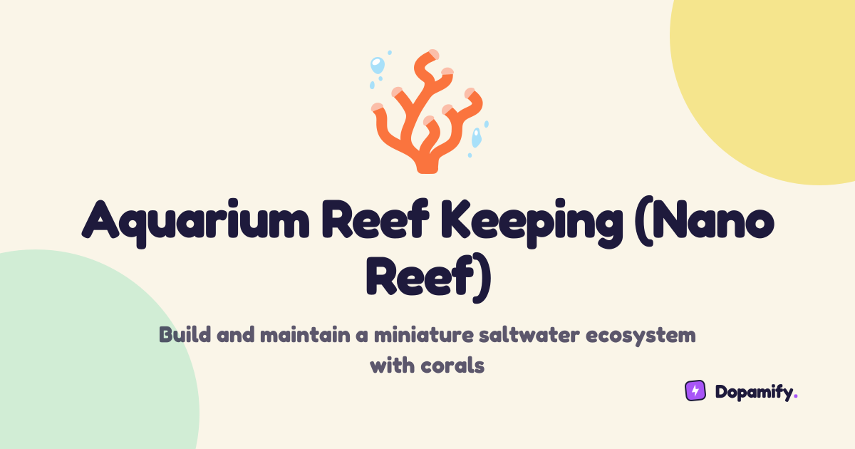 Aquarium Reef Keeping (Nano Reef) | Dopamify